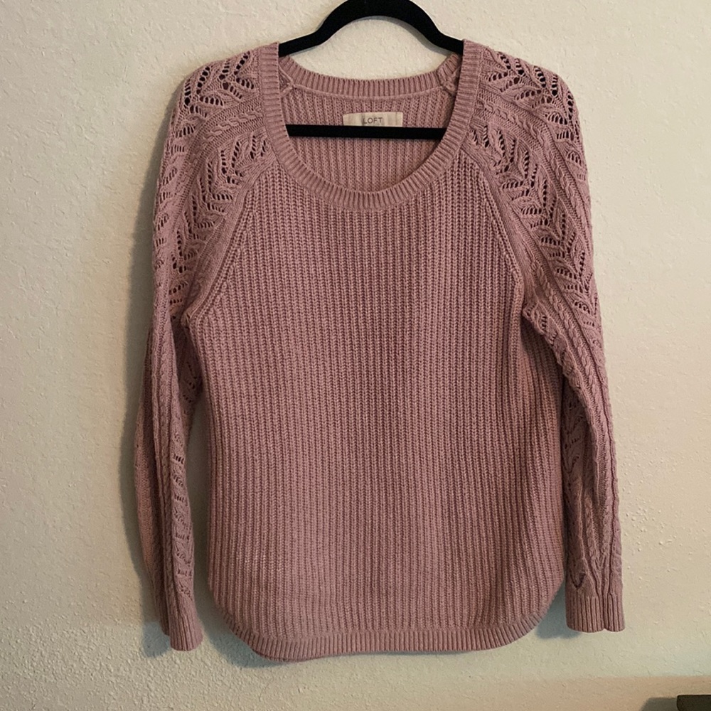 Pink/Purple Heavy Knit Sweater